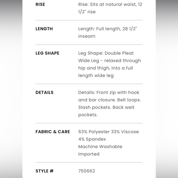 LOFT Versa 16 Petite Seasonless Stretch Double Pleat Wide Leg Pant - Picture 5 of 5